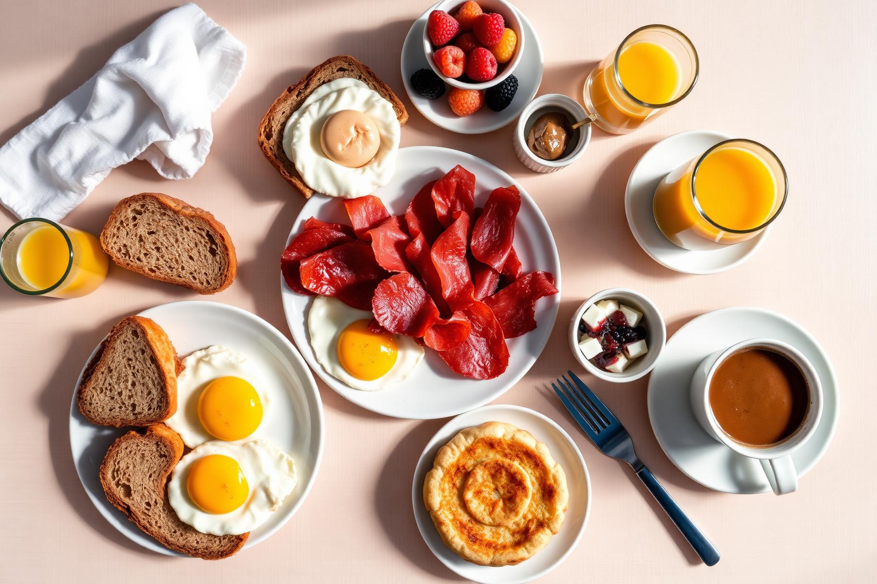 Brunch flatlay