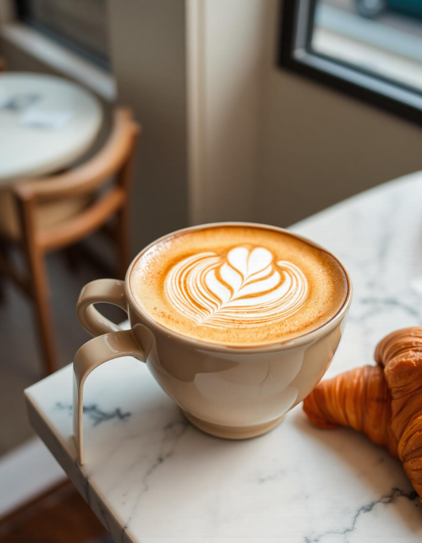 Cappuccino med latte art
